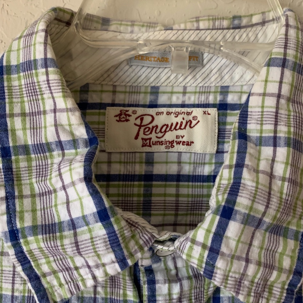 Original Penguin Button Down Flannel - image 2